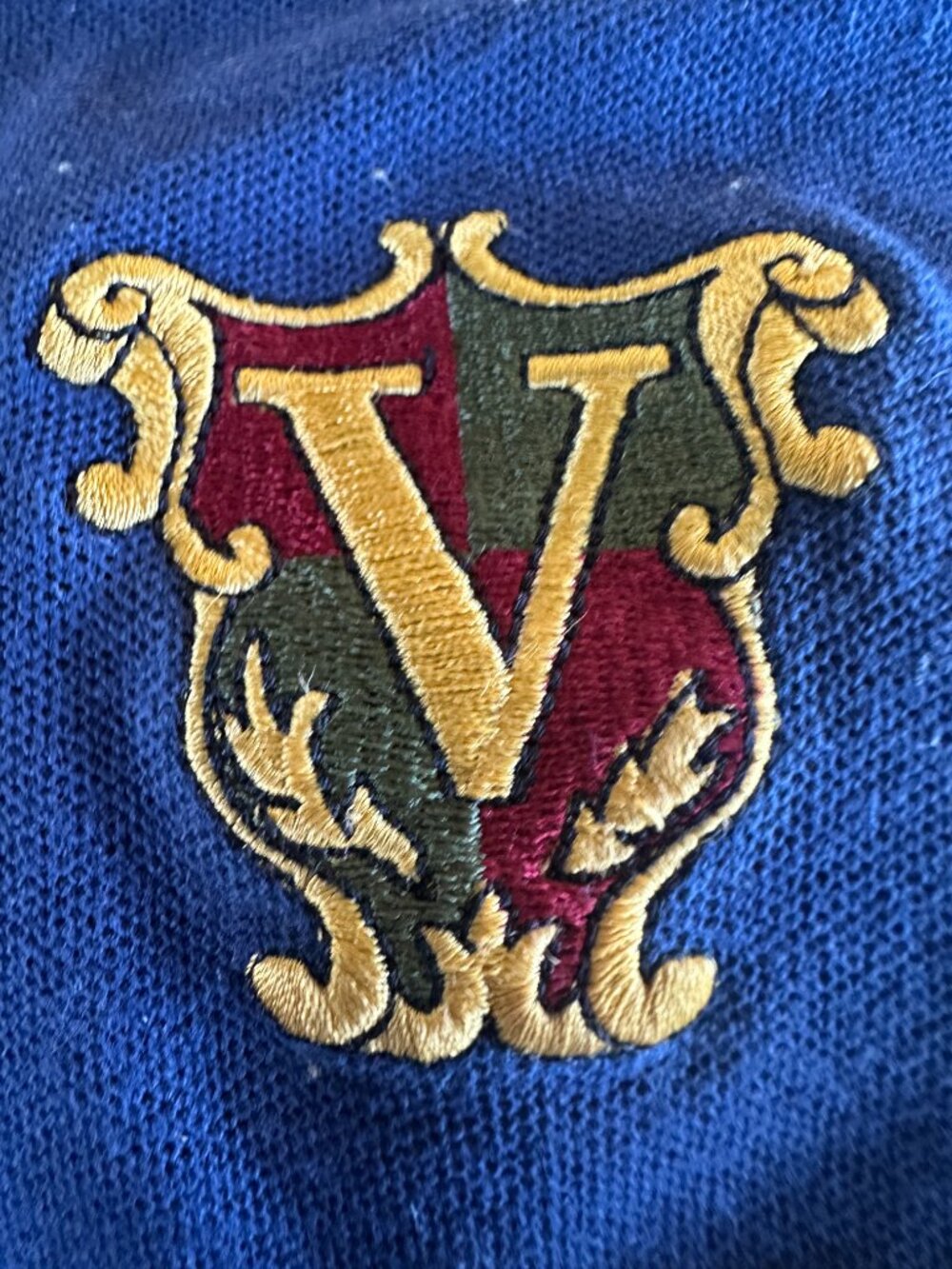 Vintage Venetian Hotel Las Vegas Men's Blue Yellow Polo Shirt Large Cotton - Picture 3 of 5